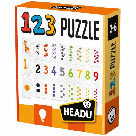 Puzzle Montessori tactile Headu : King Jouet, Puzzle bébé / enfant Headu -  Puzzles