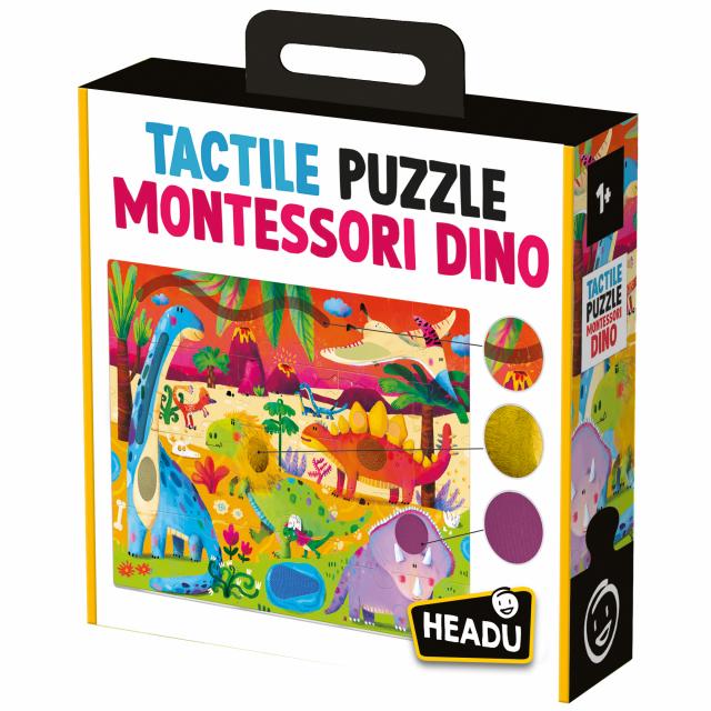 Tactile Puzzle Montessori Dino