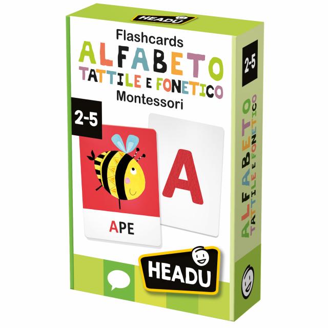 Flashcards Alfabeto Tattile e Fonetico Montessori