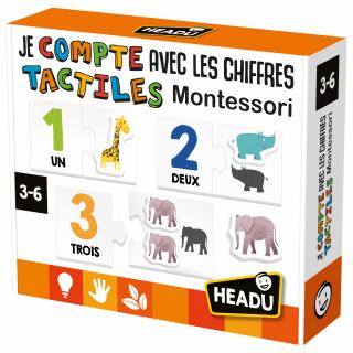 Je compte avec les Chiffres en relief Montessori